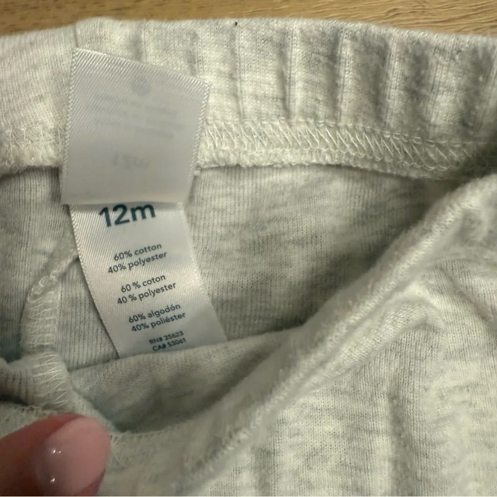 Carter's Light Gray soft pants 12M